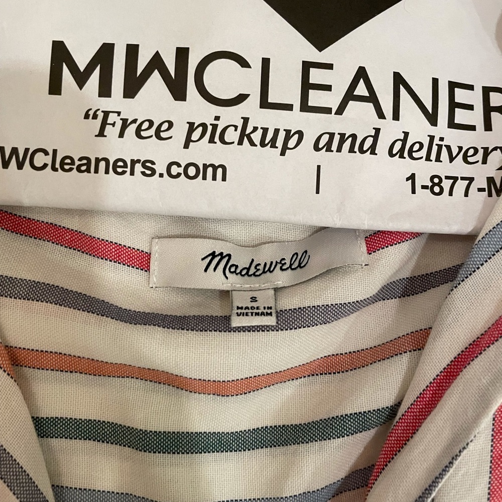 Madewell Button Up Rainbow Stripe - image 2